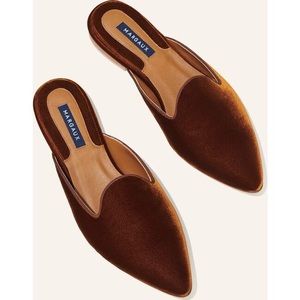 Margaux The Mule - Rust Velvet